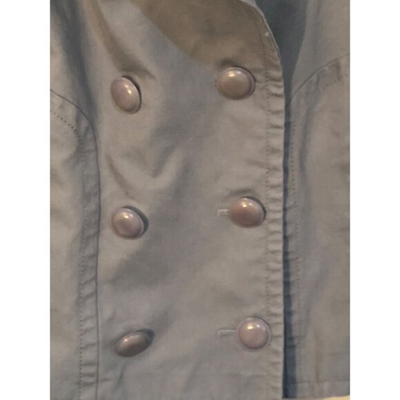 Talbots Petites Jackie Fit Double Breasted Blazer size 2p grey Jacket Crop - Picture 4 of 10